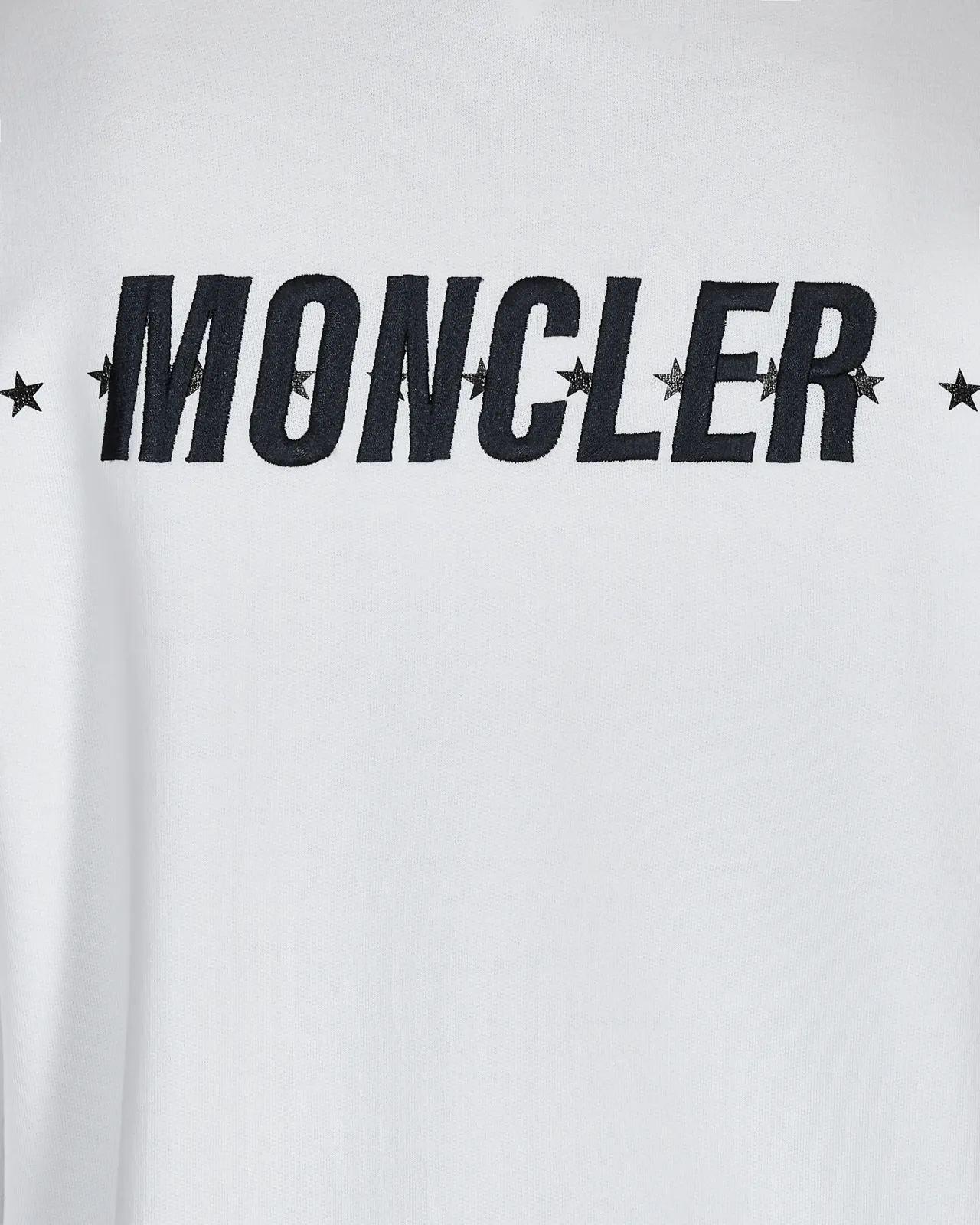 7 Moncler FRGMT Hiroshi Fujiwara Printed Stars Hooded Sweatshirt White