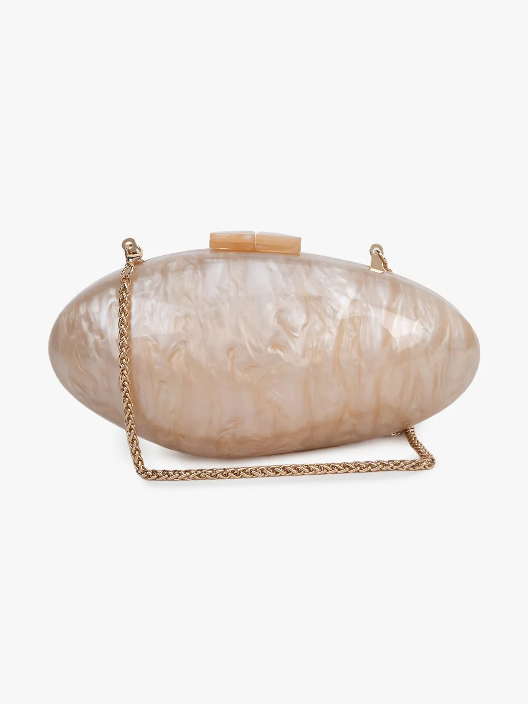 Abstract Glamour Shell Clutch