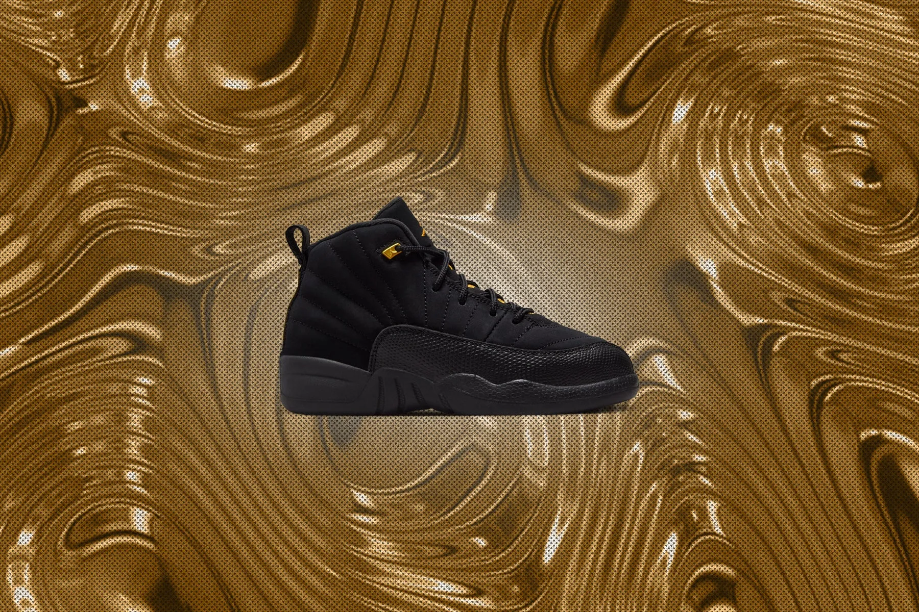 Air Jordan 12 Retro Black Taxi (PS) - Black/Taxi