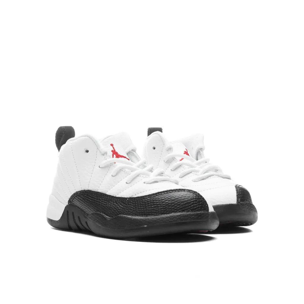 Air Jordan 12 Retro (TD) - White/Gym Red/Black