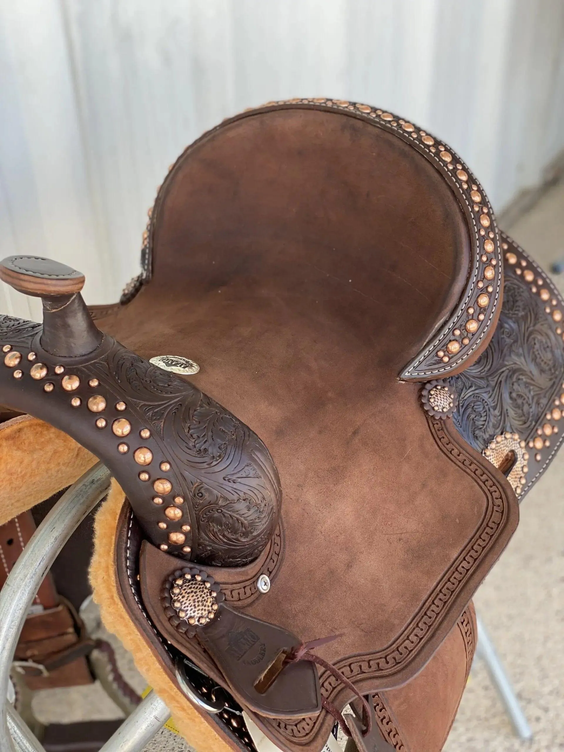 Alamo Saddlery 15 SD4 Mini Oak Barrel Saddle