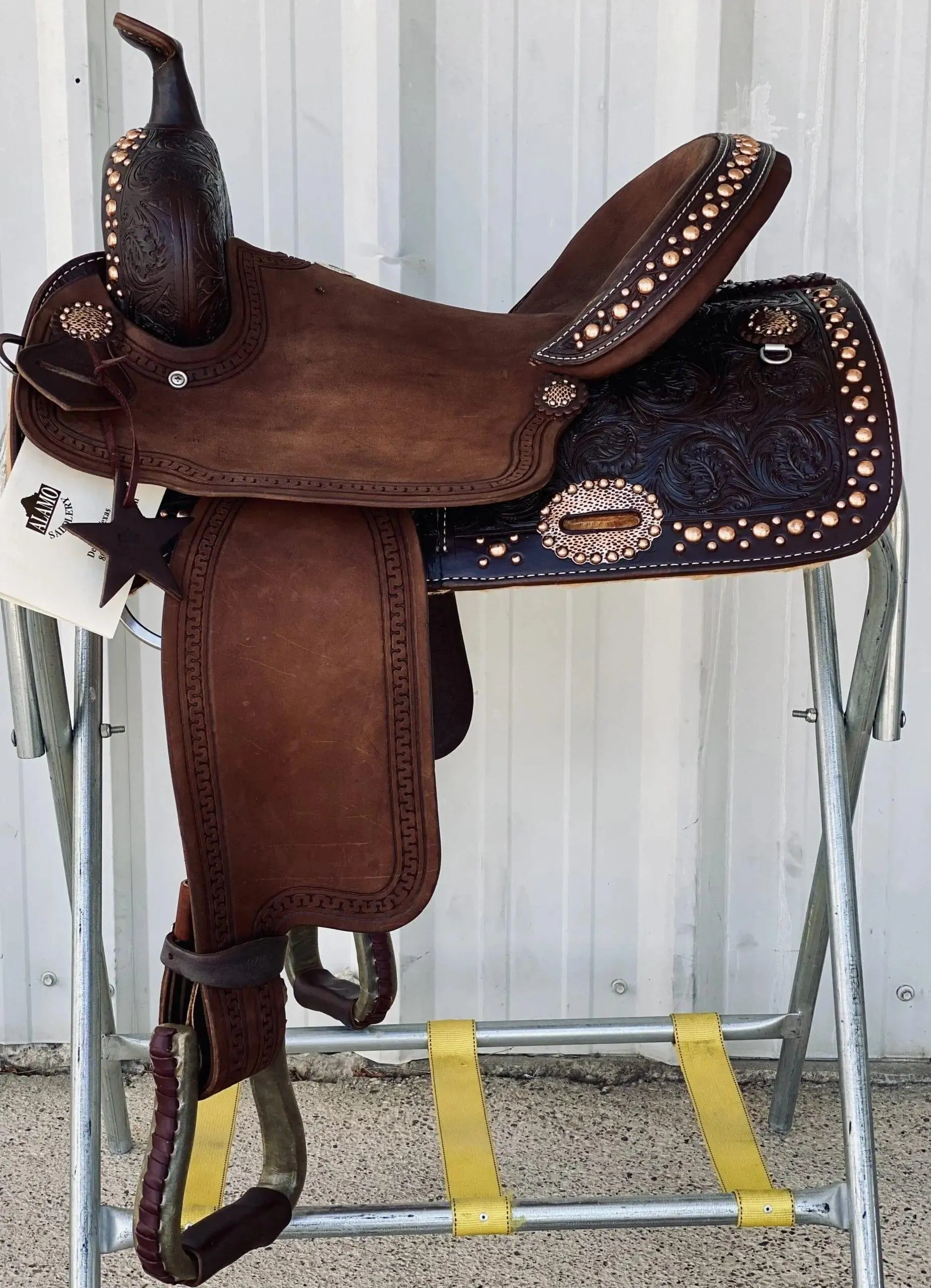 Alamo Saddlery 15 SD4 Mini Oak Barrel Saddle