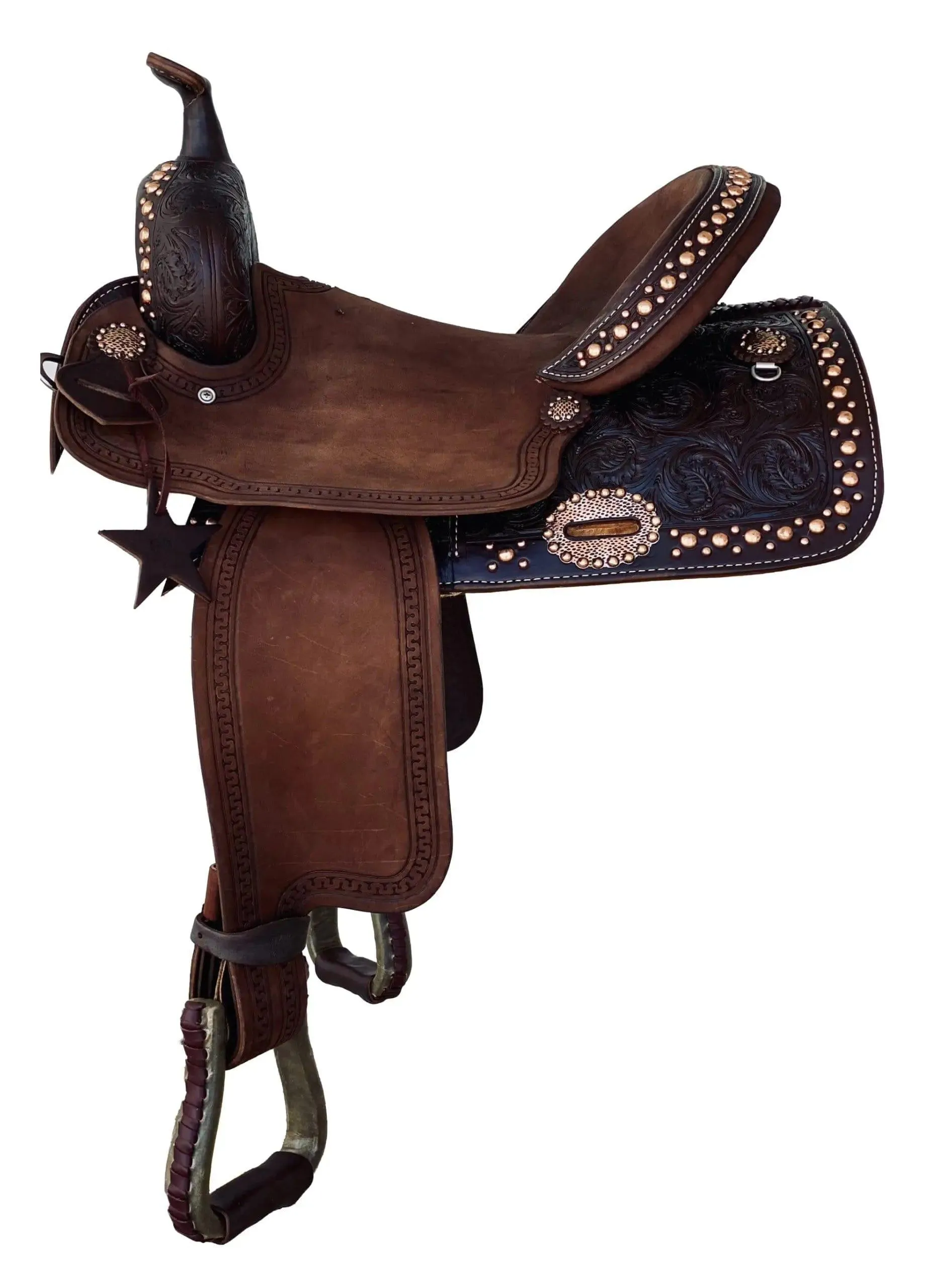 Alamo Saddlery 15 SD4 Mini Oak Barrel Saddle