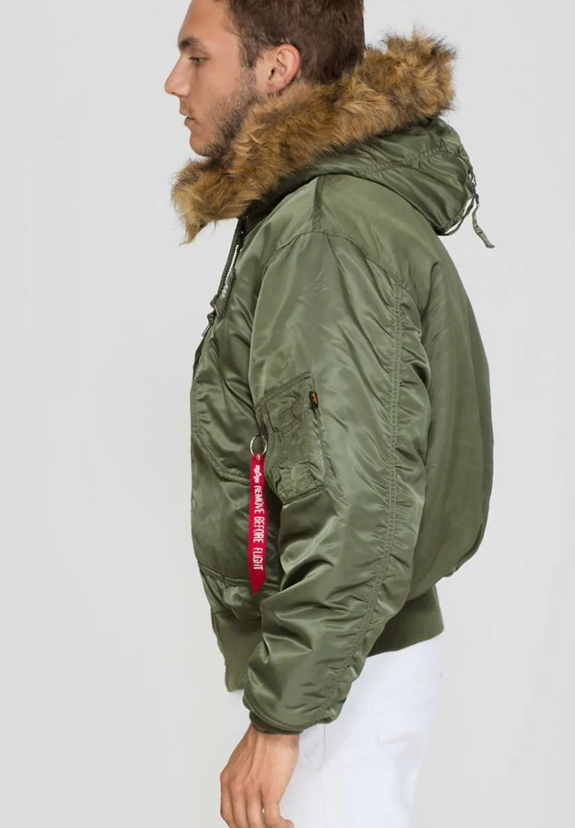 Alpha Industries Bomberjacke olive 45P Hooded Custom 144103-01