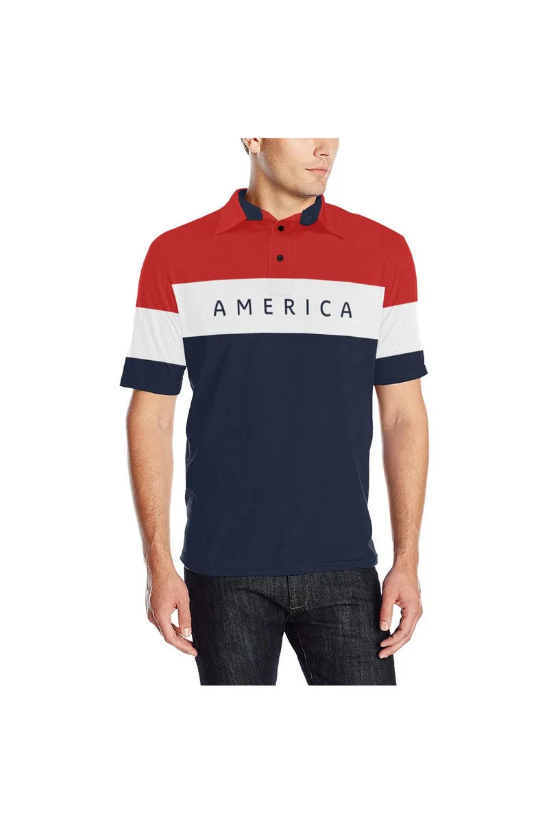 AMERICA Men's Polo Shirt