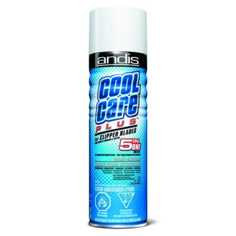 Andis Cool Care Plus Clipper Lube 439g Aerosol *Freight Extra Dangerous Goods*