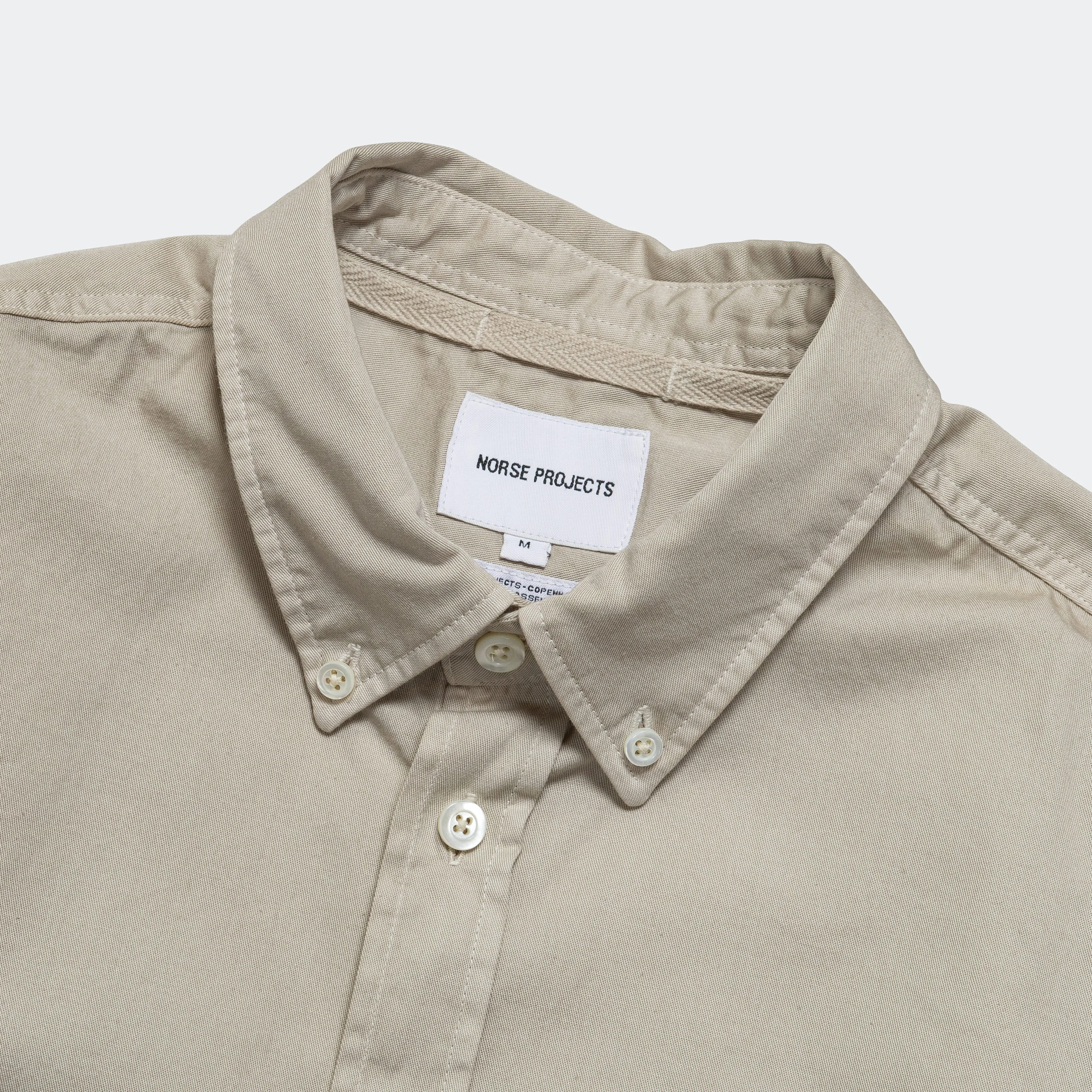 Anton Light Twill Shirt - Oatmeal