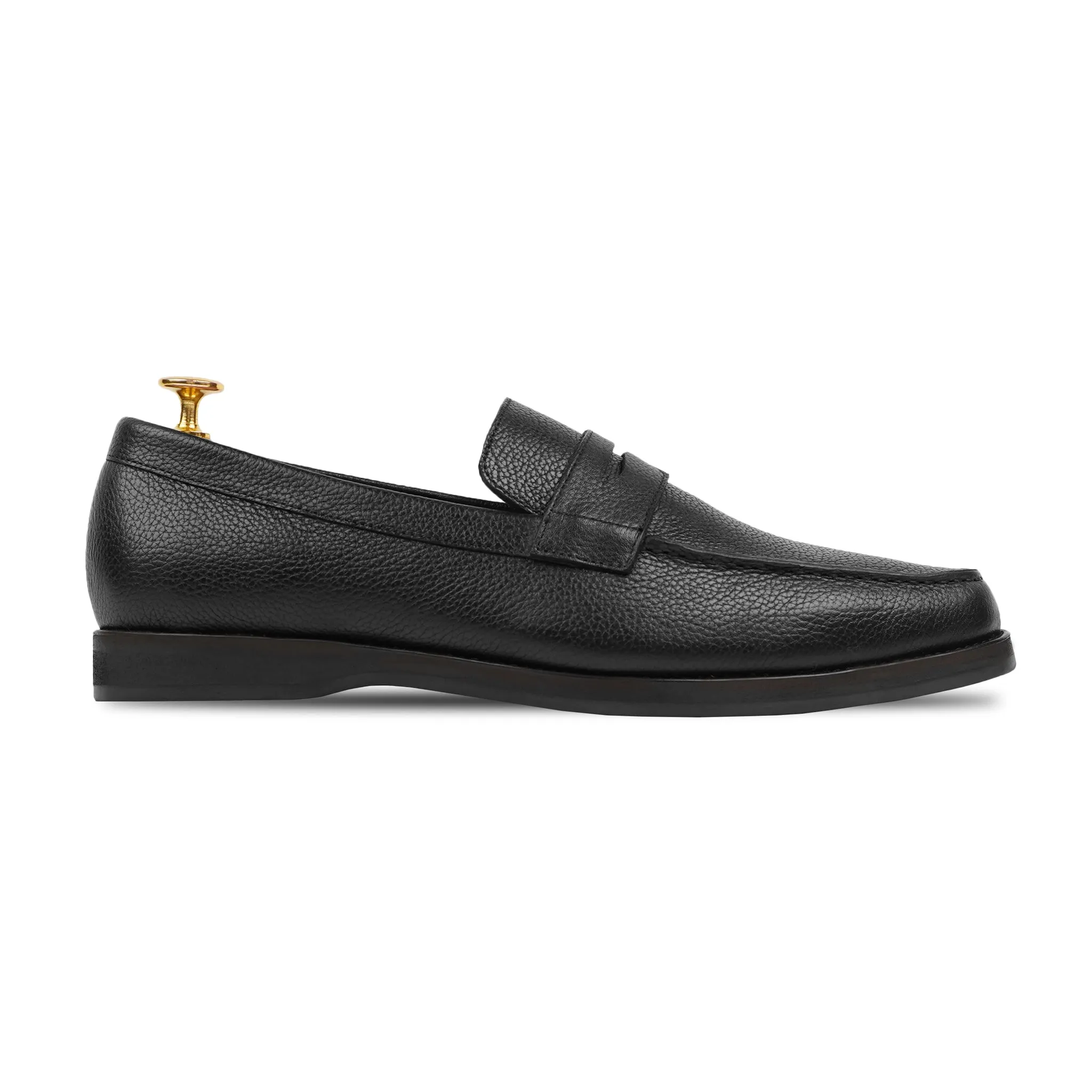 ASADOR - BLACK PEBBLE GRAIN LOAFER