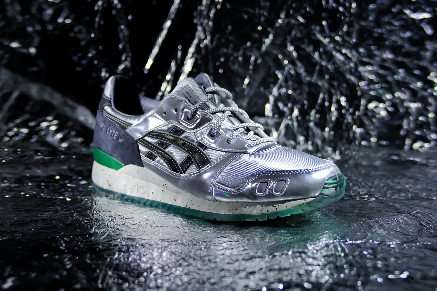 Asics x SneakerLAH x HUNDRED% Gel-Lyte III - Piedmont Grey/Shamrock Green