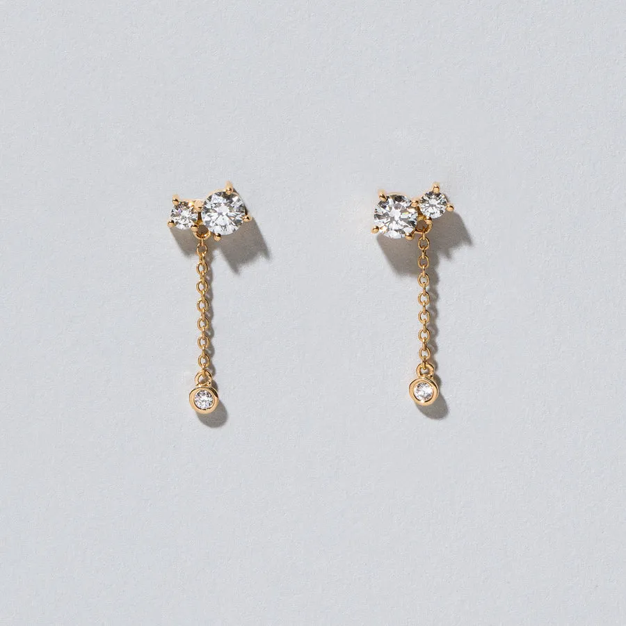 Aster Earrings - White Diamond