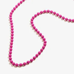 Ball Chain Necklace, Magenta