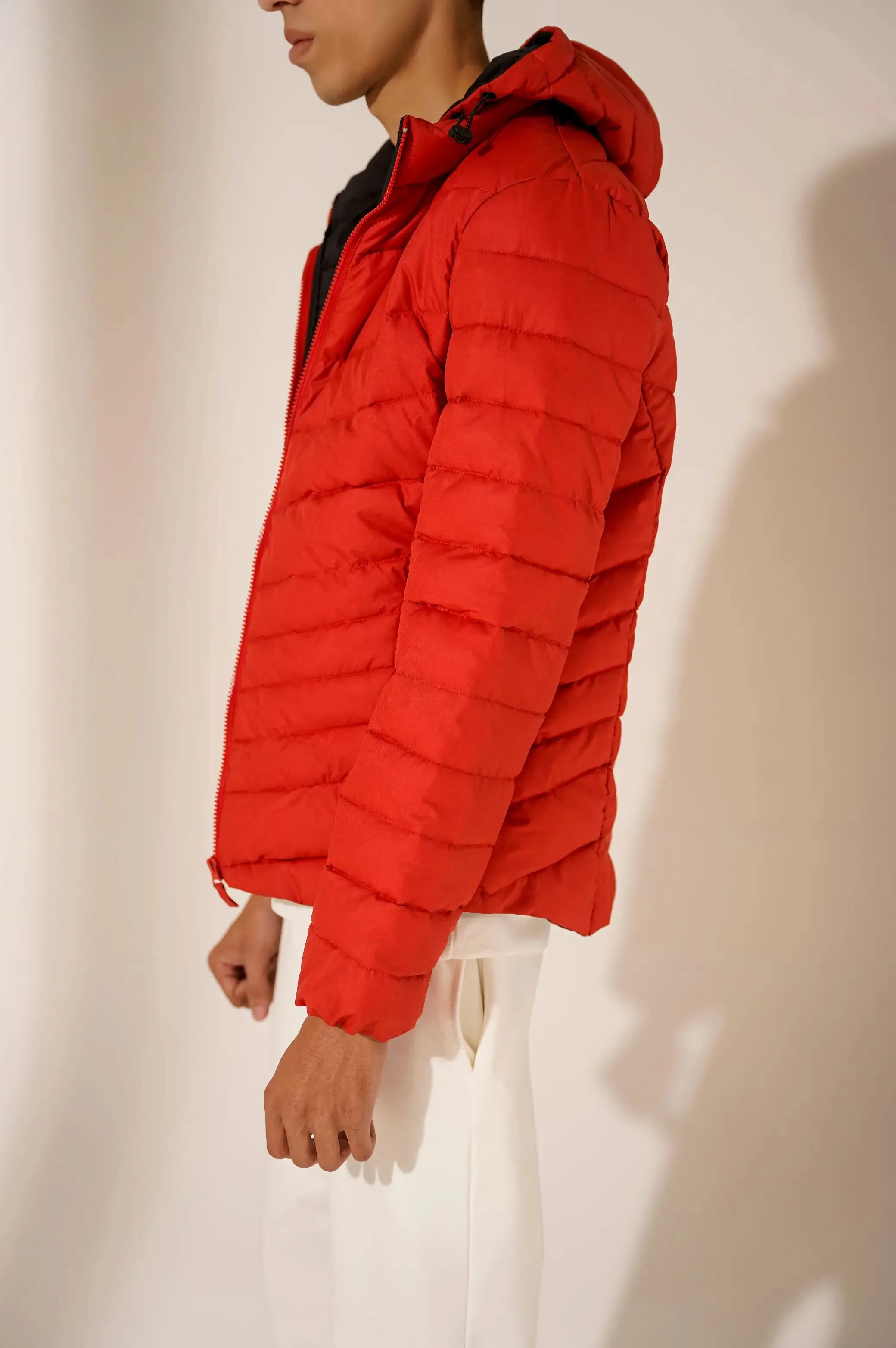 BASIC PUFFER HOODED JACKET