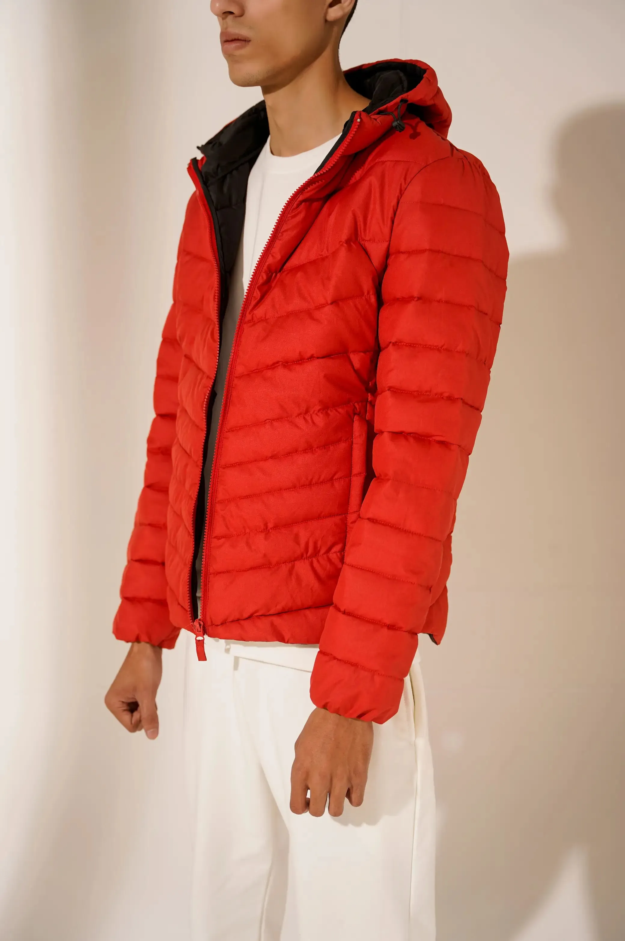 BASIC PUFFER HOODED JACKET