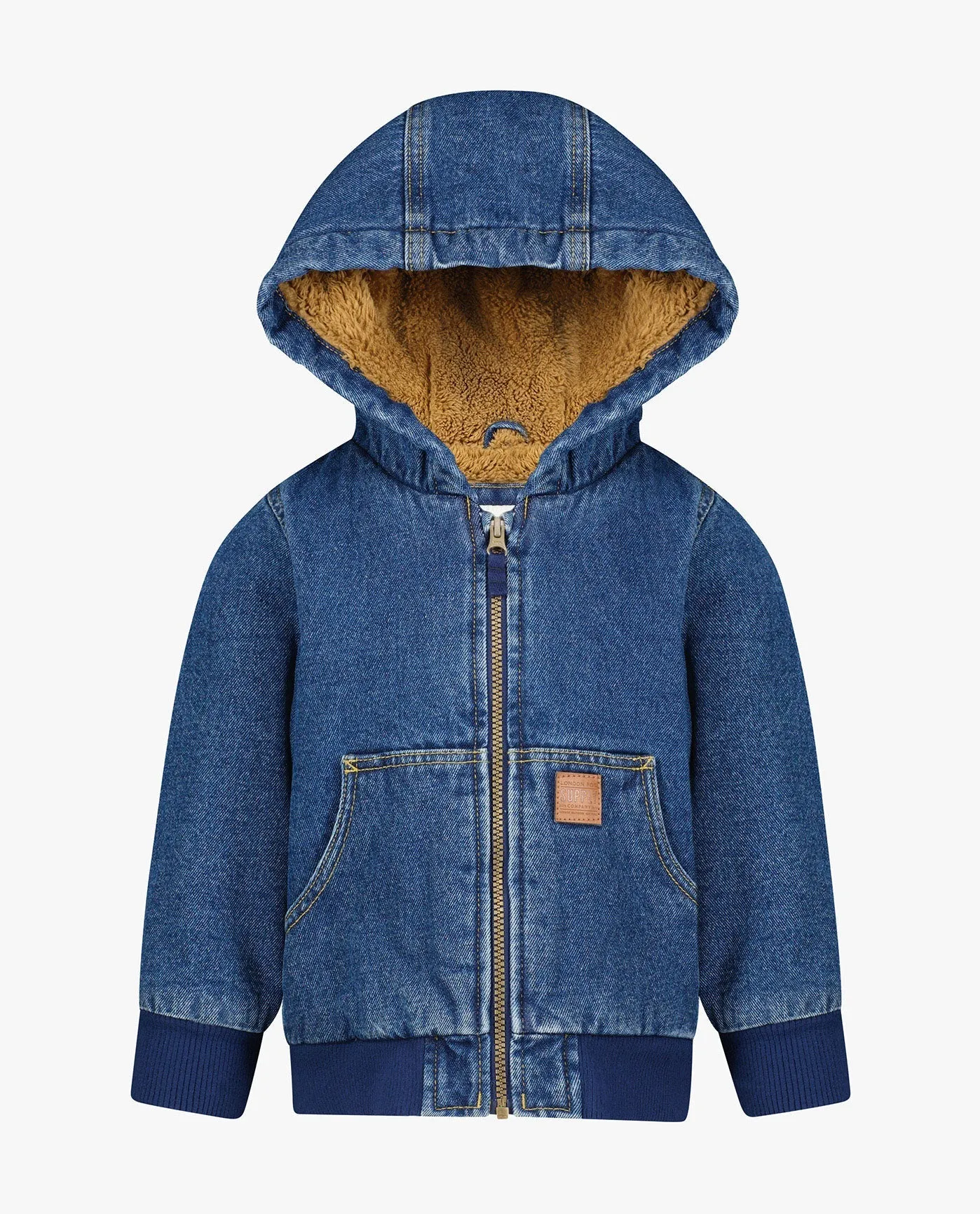 BIG BOYS ZIP-FRONT HOODED BOMBER