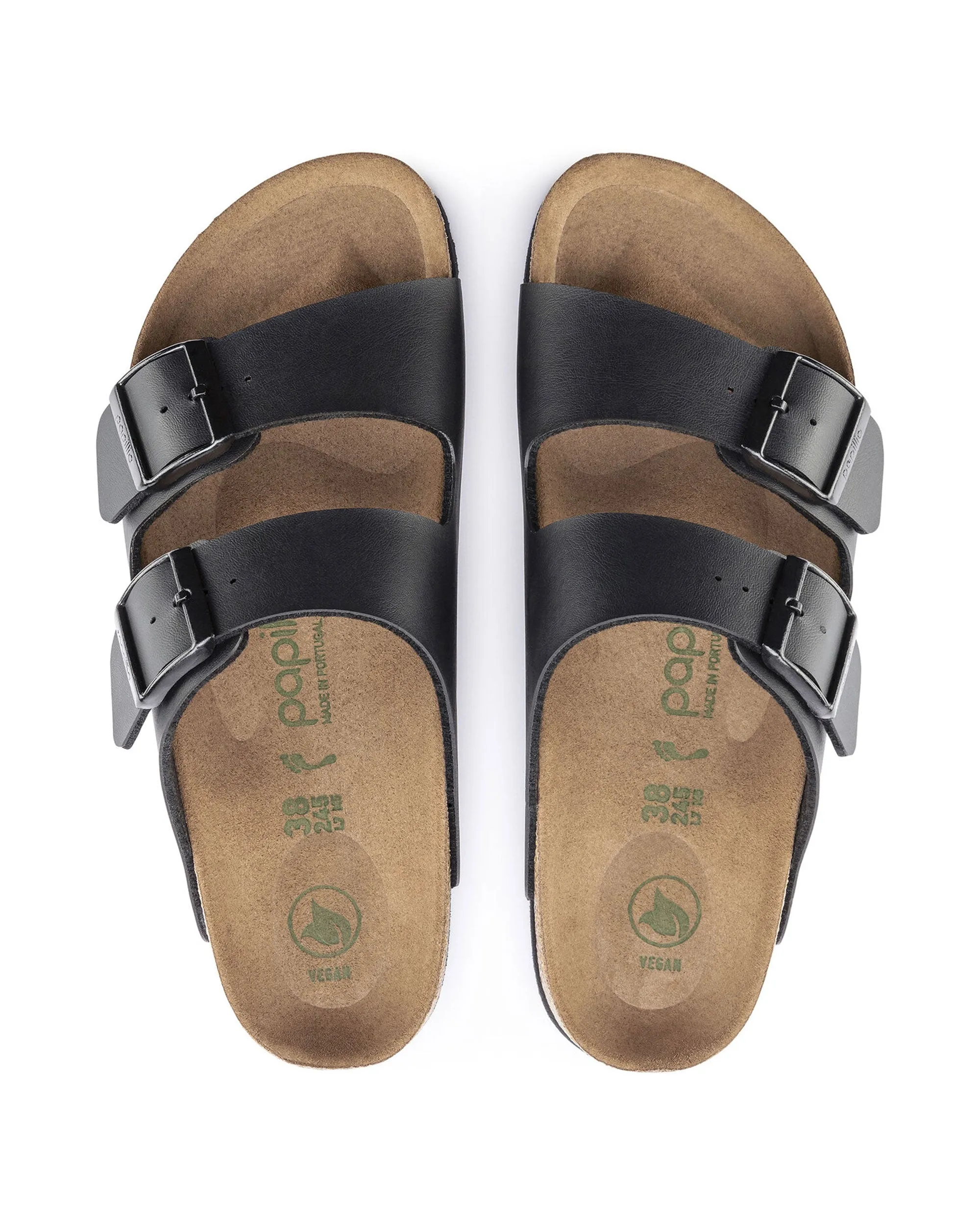 Birkenstock Arizona grooved black vegan Calzata Stretta