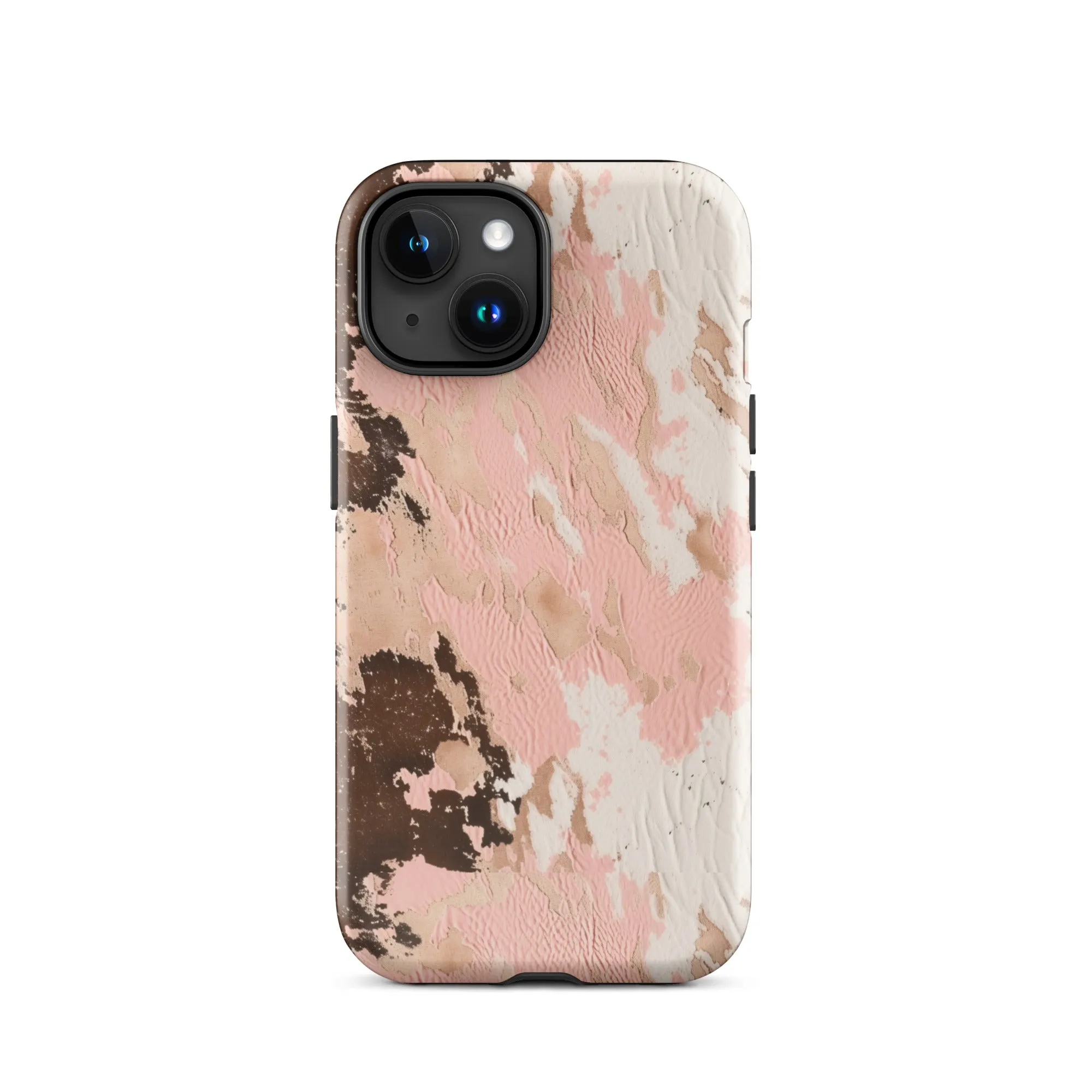 Blush Boho Cowhide Tough Case for iPhone®