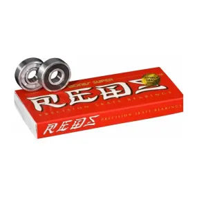 Bones Super Reds Skateboard Bearings - 8 Pack