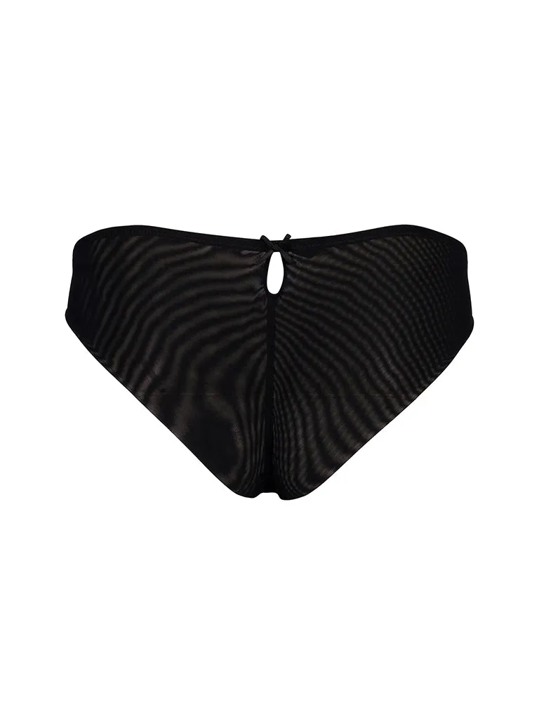 Brooke Mesh Knicker Black