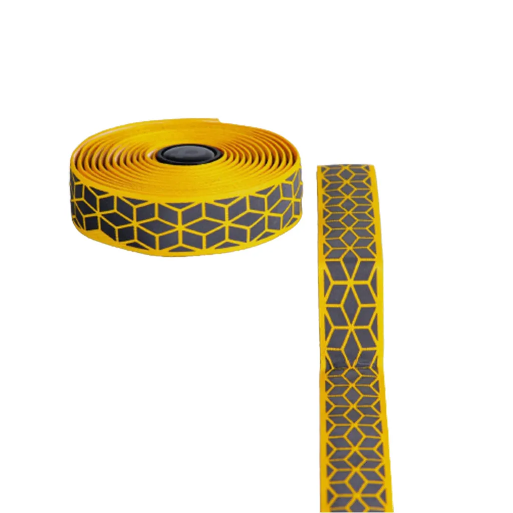 BTP Woven Bartape - Reflective Cube Yellow