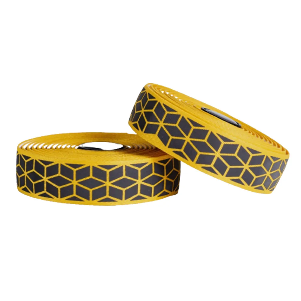 BTP Woven Bartape - Reflective Cube Yellow