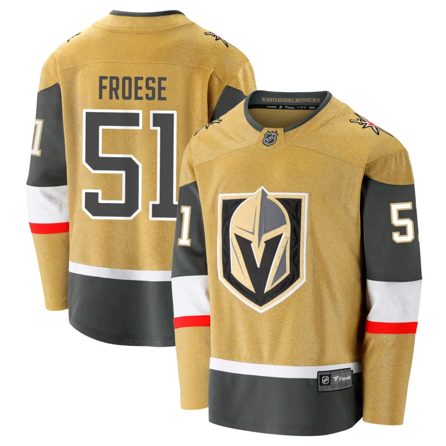 Byron Froese  Vegas Golden Knights Fanatics Branded Home Breakaway Jersey -