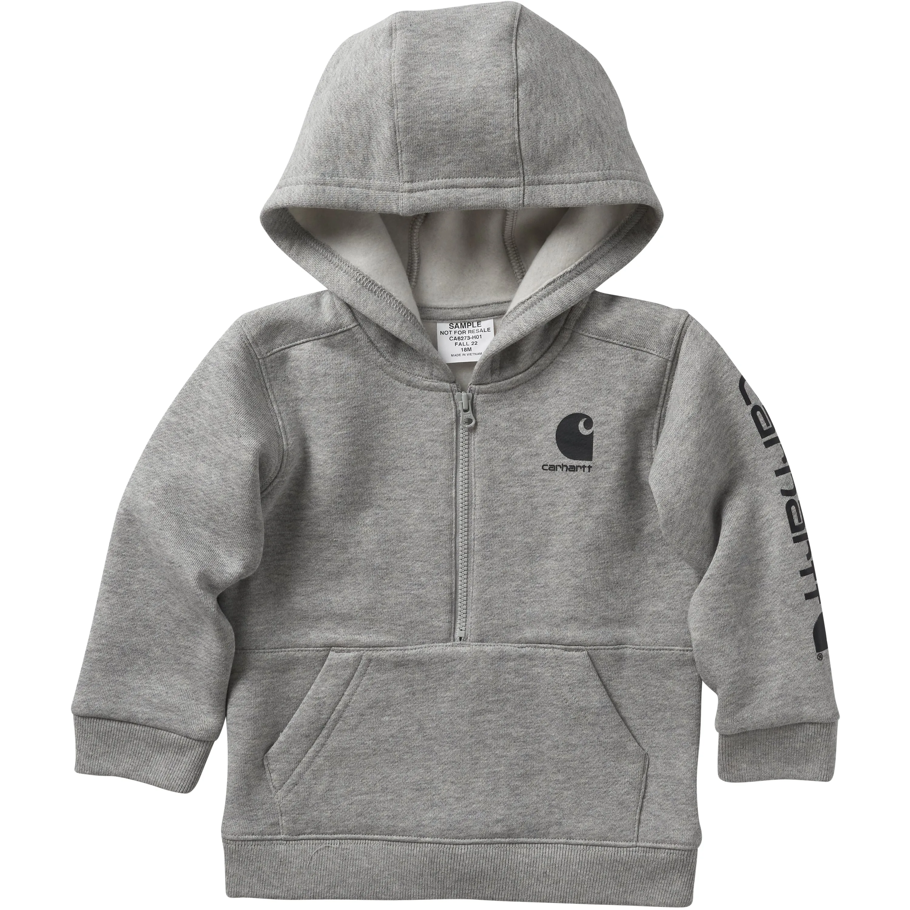 Carhartt Kids' Half Zip Hooded Sweatshirt