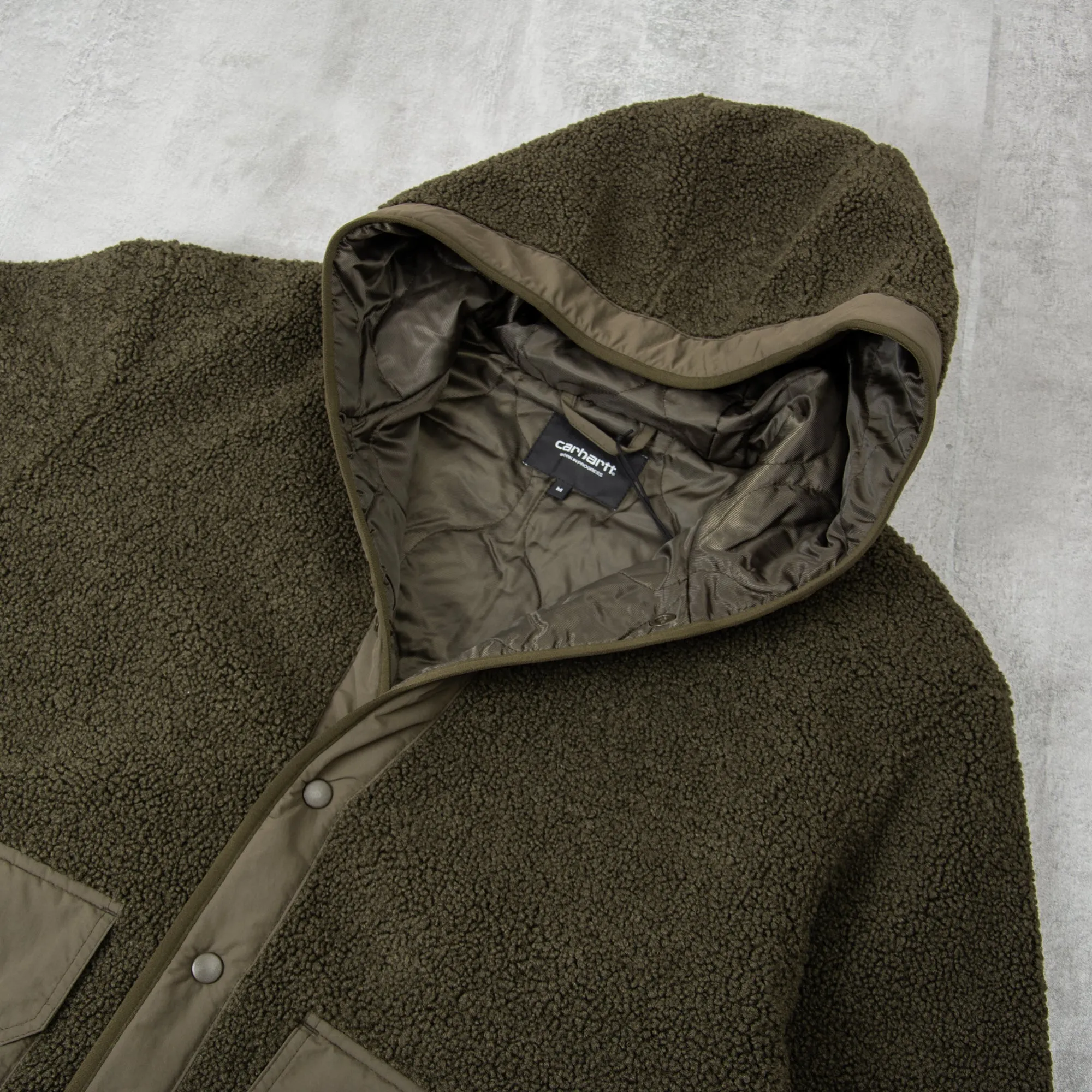 Carhartt WIP Devin Hooded Fleece Liner Jacket - Cypress