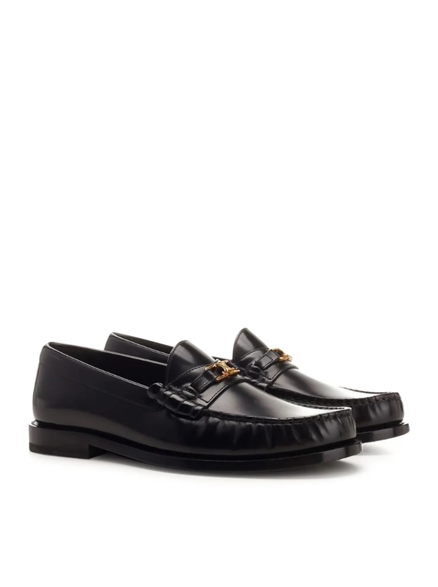 CELINE LUCO TRIOMPHE LOAFER IN POLISHED BULL