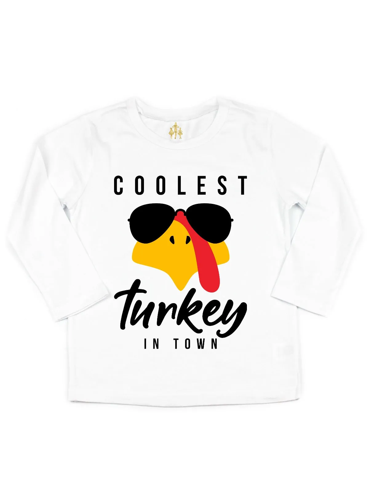 Coolest Turkey in Town Boys Thanksgiving Shirt