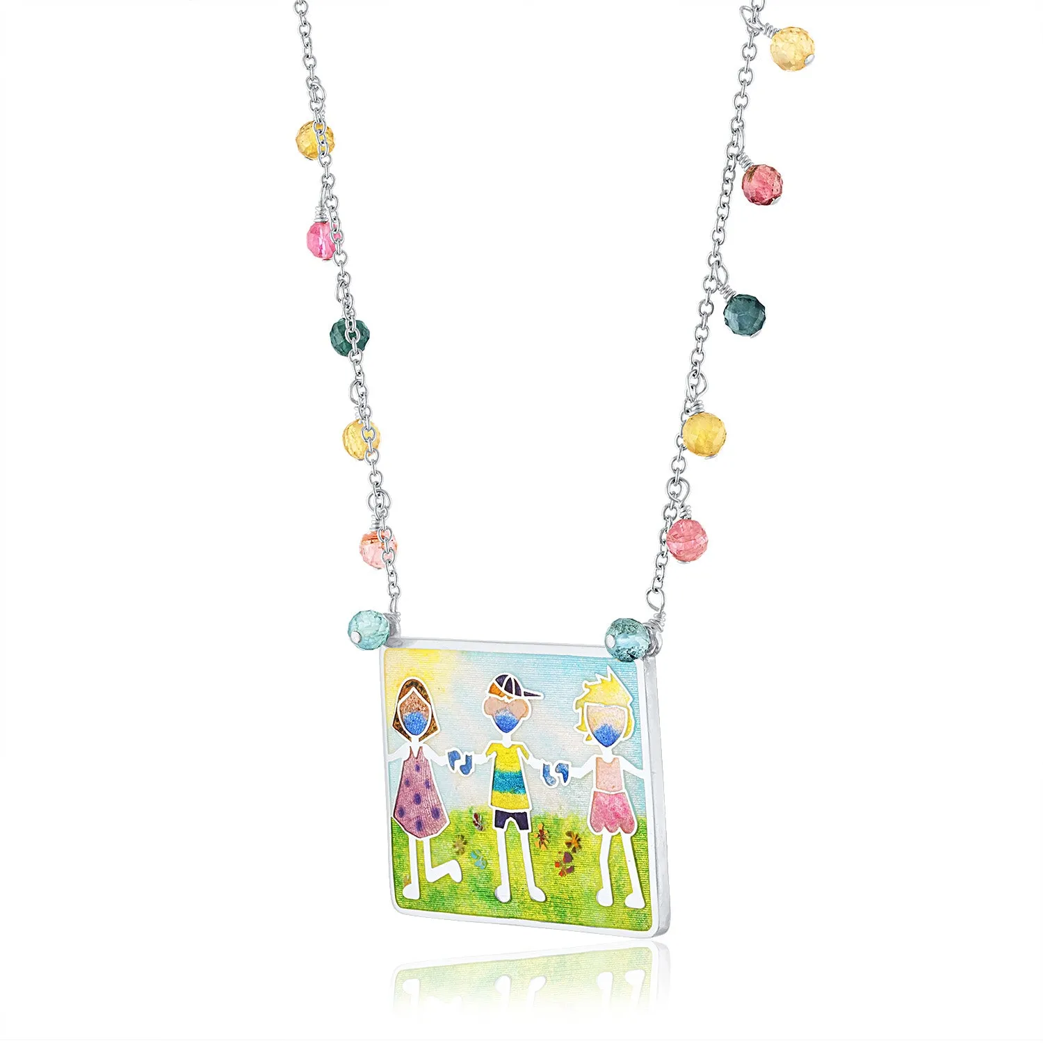 Enamel Limited Edition Covid Kids Necklace