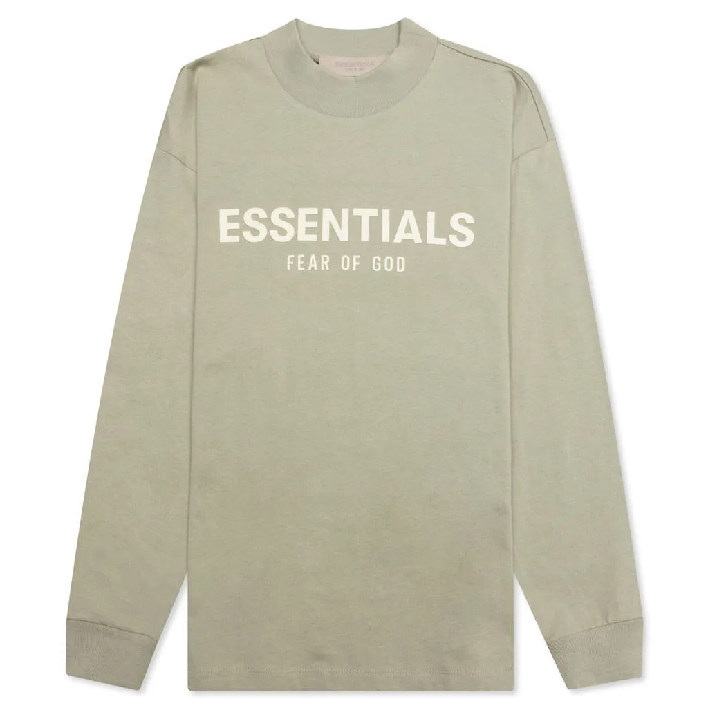 Essentials Kid's L/S Tee - Seafoam