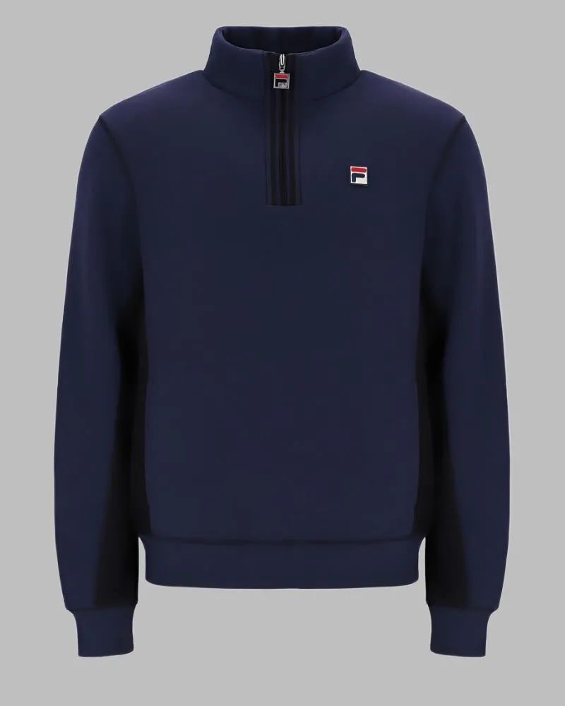 FILA TAYLOR Half Zip Sweat Top Navy