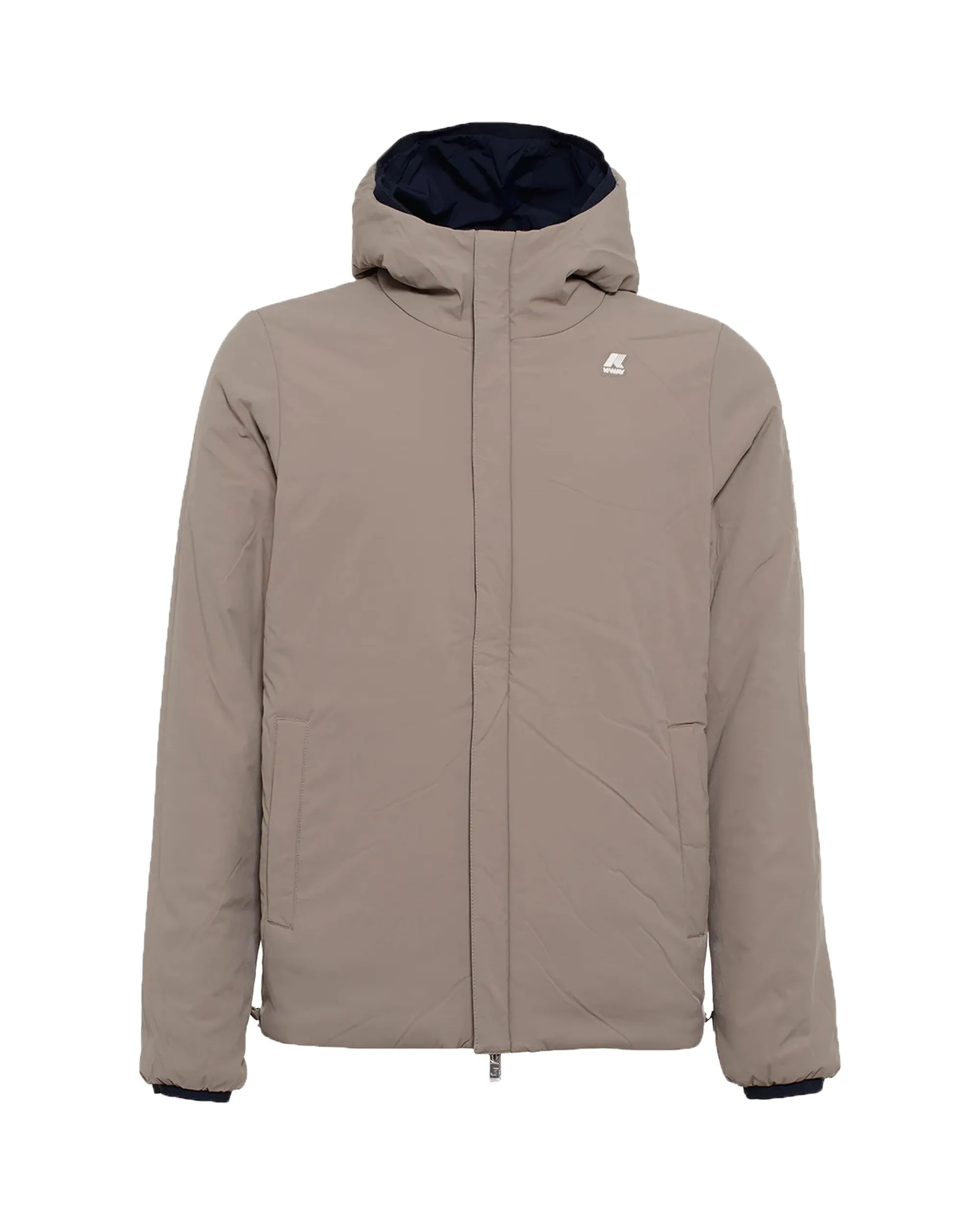 Giacca Uomo K-Way Jack Warm Double Blu Beige