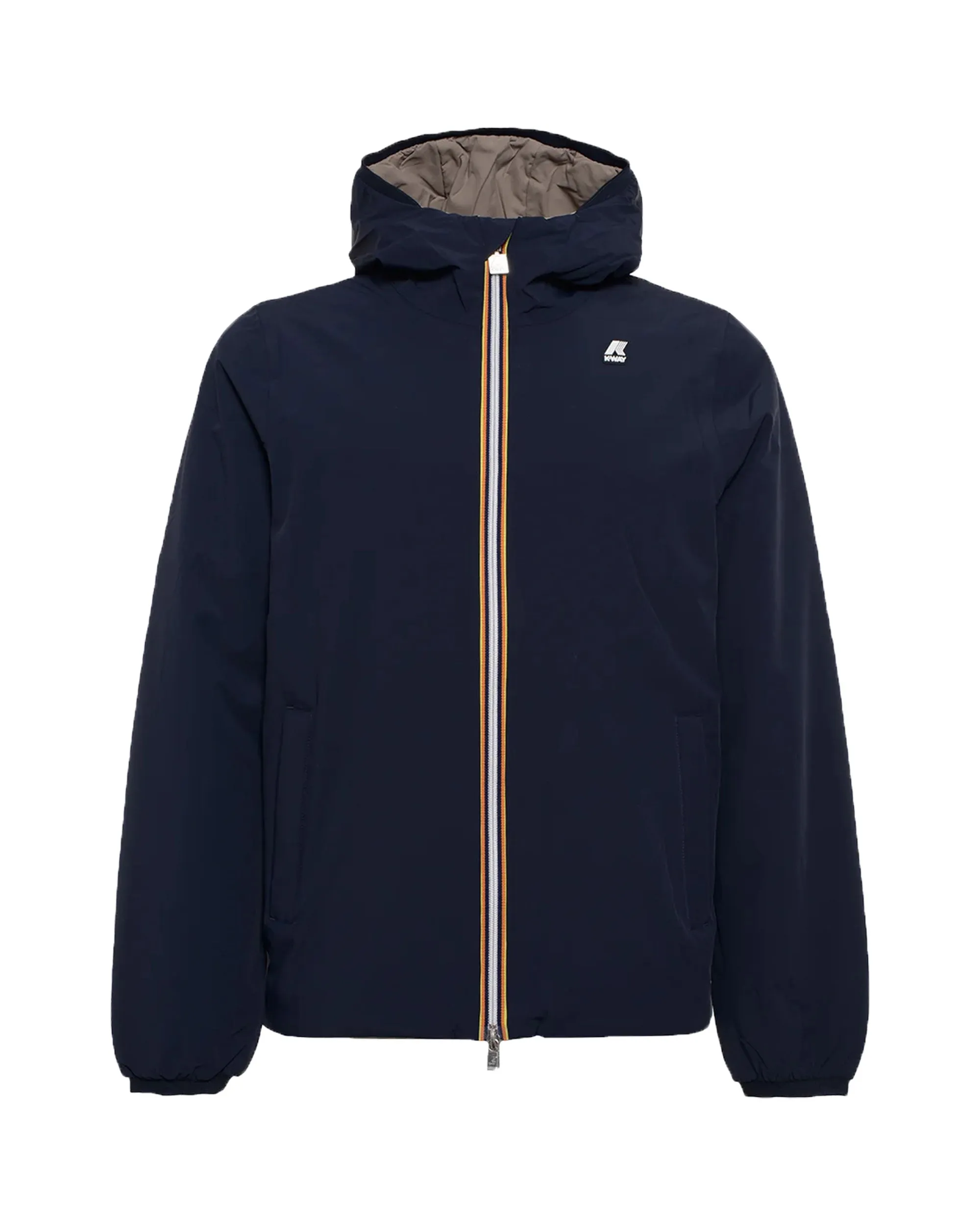 Giacca Uomo K-Way Jack Warm Double Blu Beige