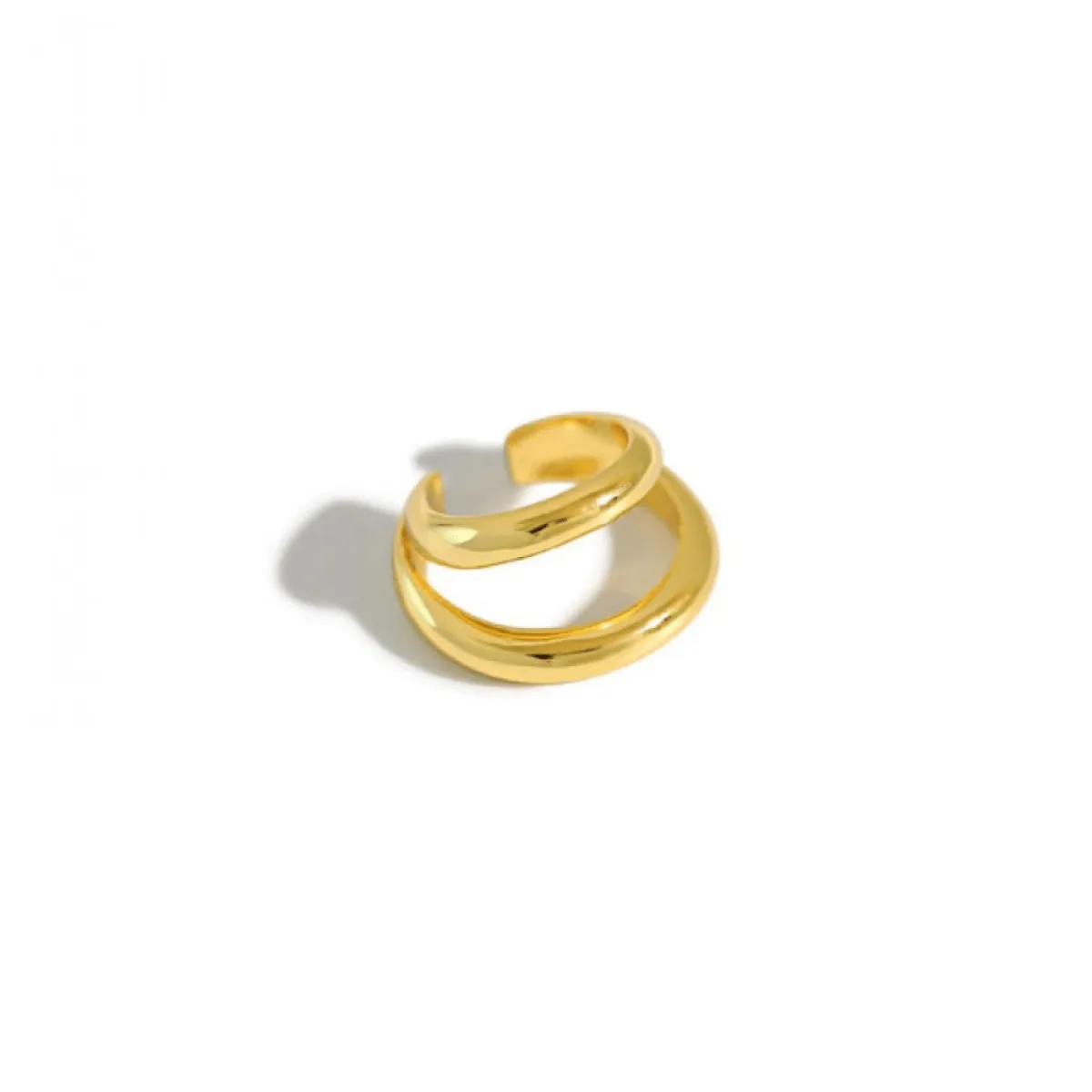 Gold Vermeil Double Hoop Ear Cuff