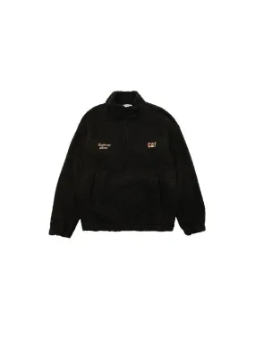 Half Zip Sherpa - Black