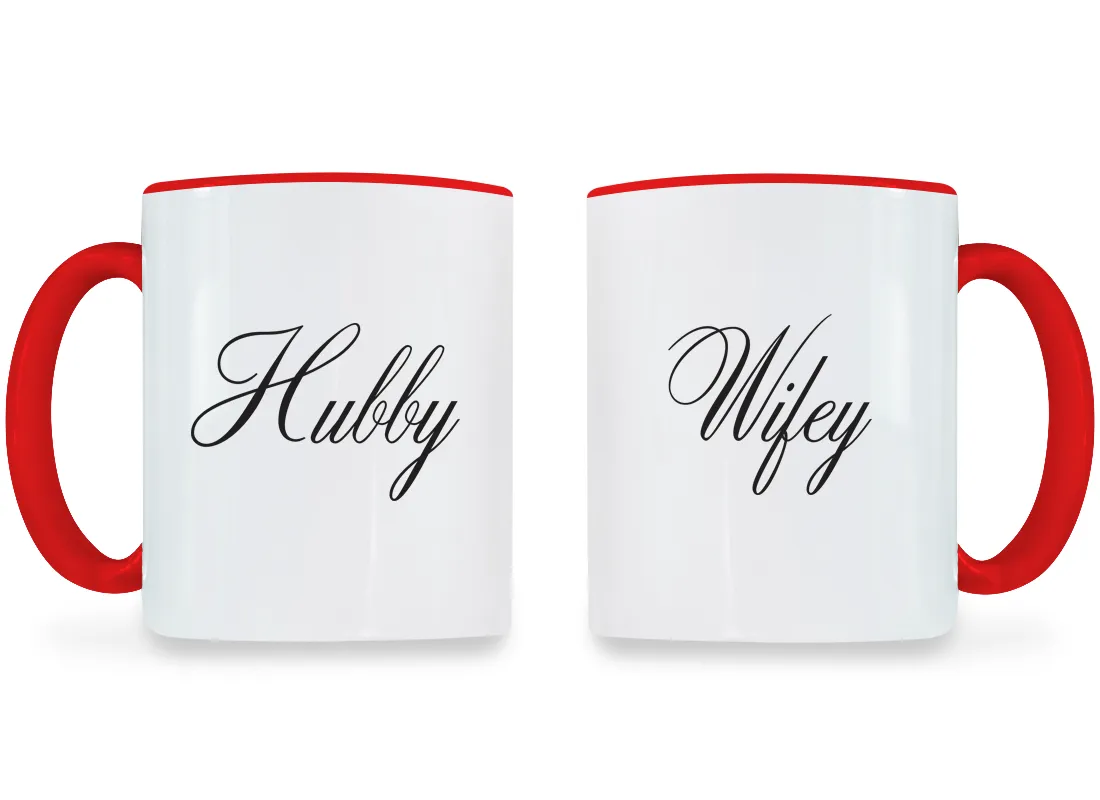 Hubby & Wifey - Couple Coffee Mugs