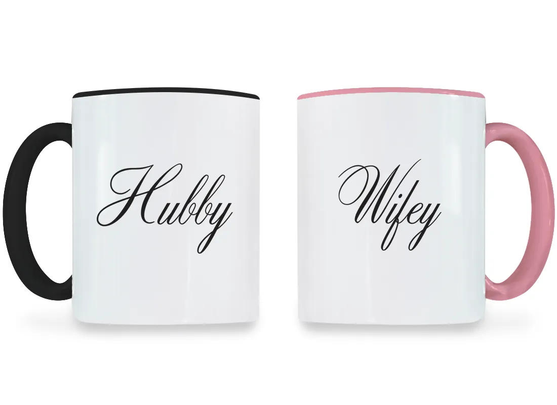 Hubby & Wifey - Couple Coffee Mugs