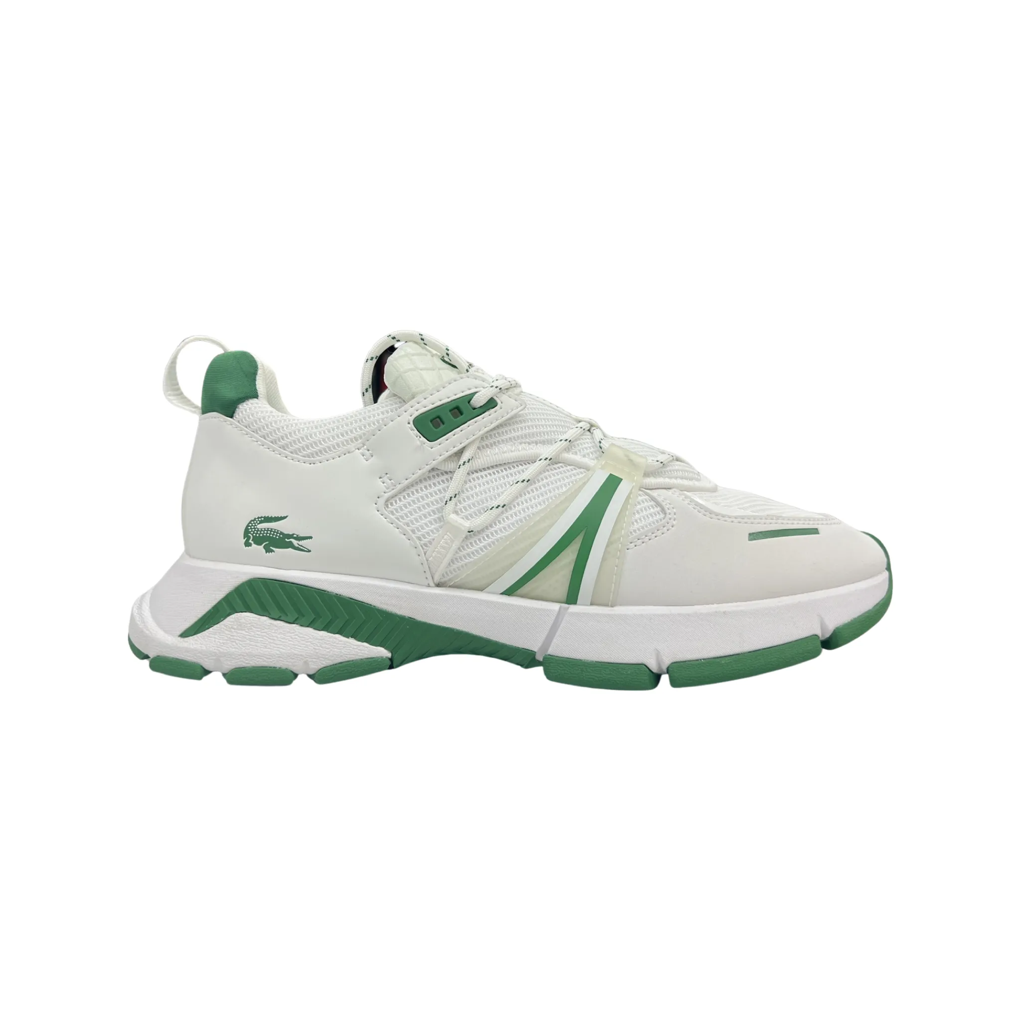 L003 Textile Sneaker (White/Green)