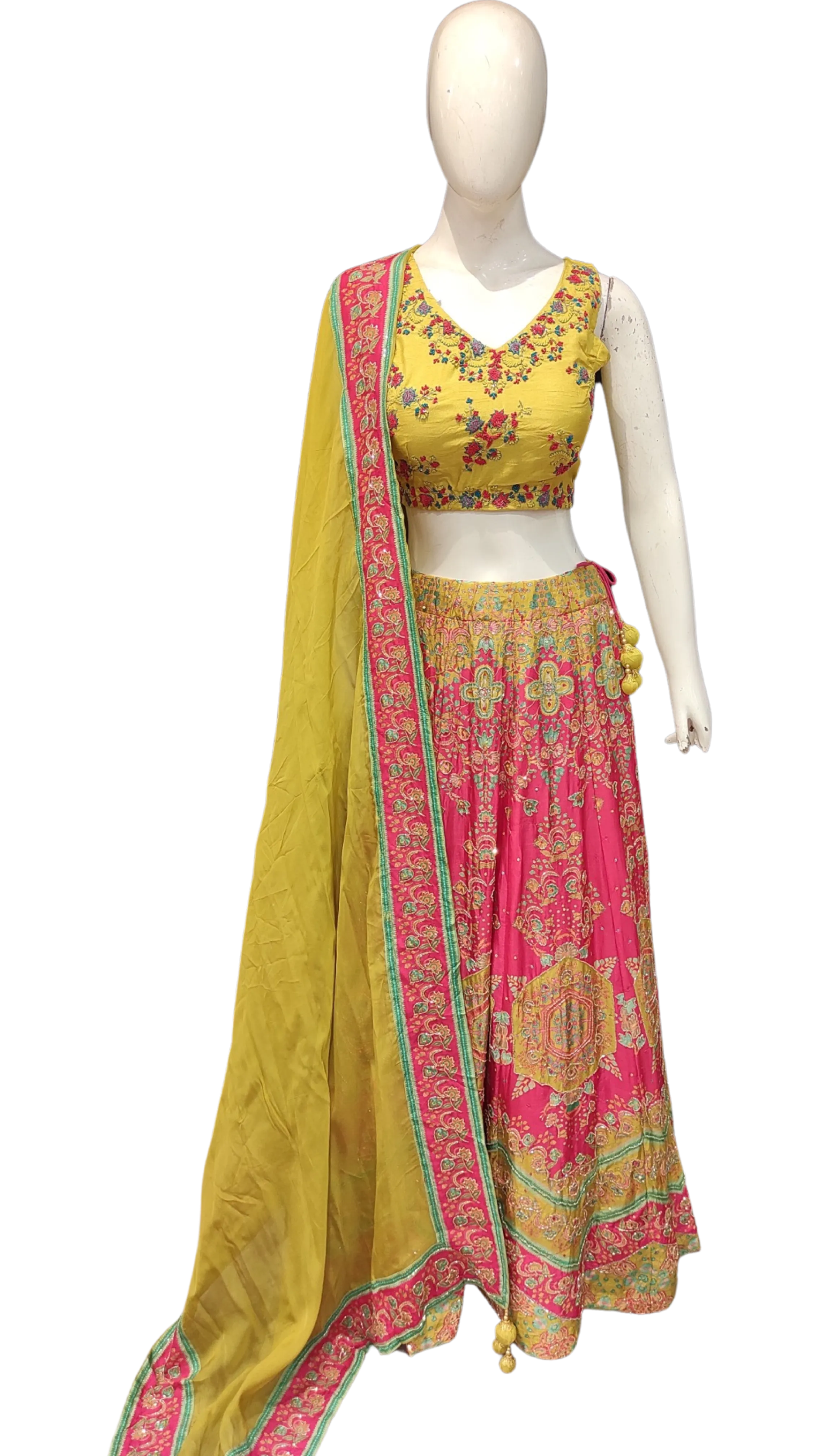 Lehenga Choli with Hand Embroidery