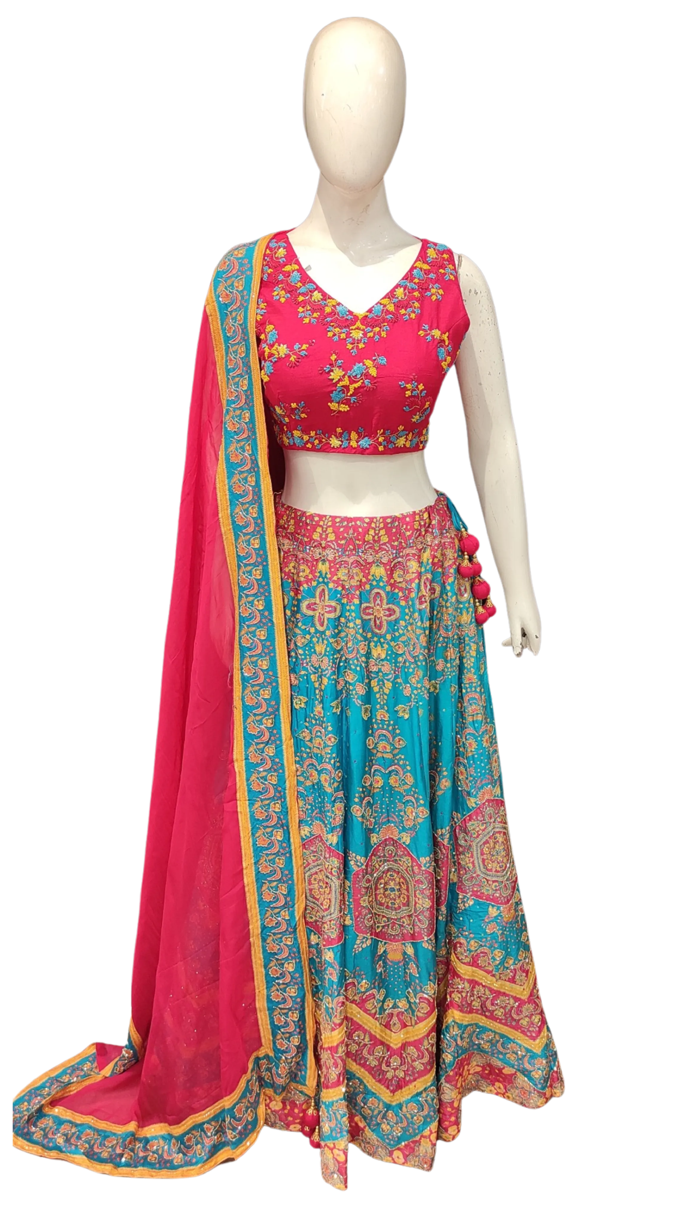 Lehenga Choli with Hand Embroidery