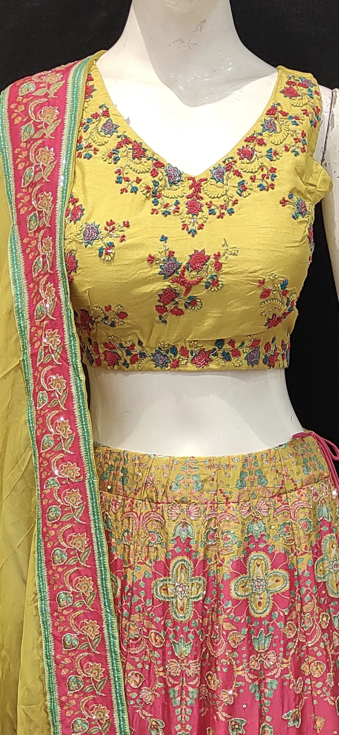 Lehenga Choli with Hand Embroidery