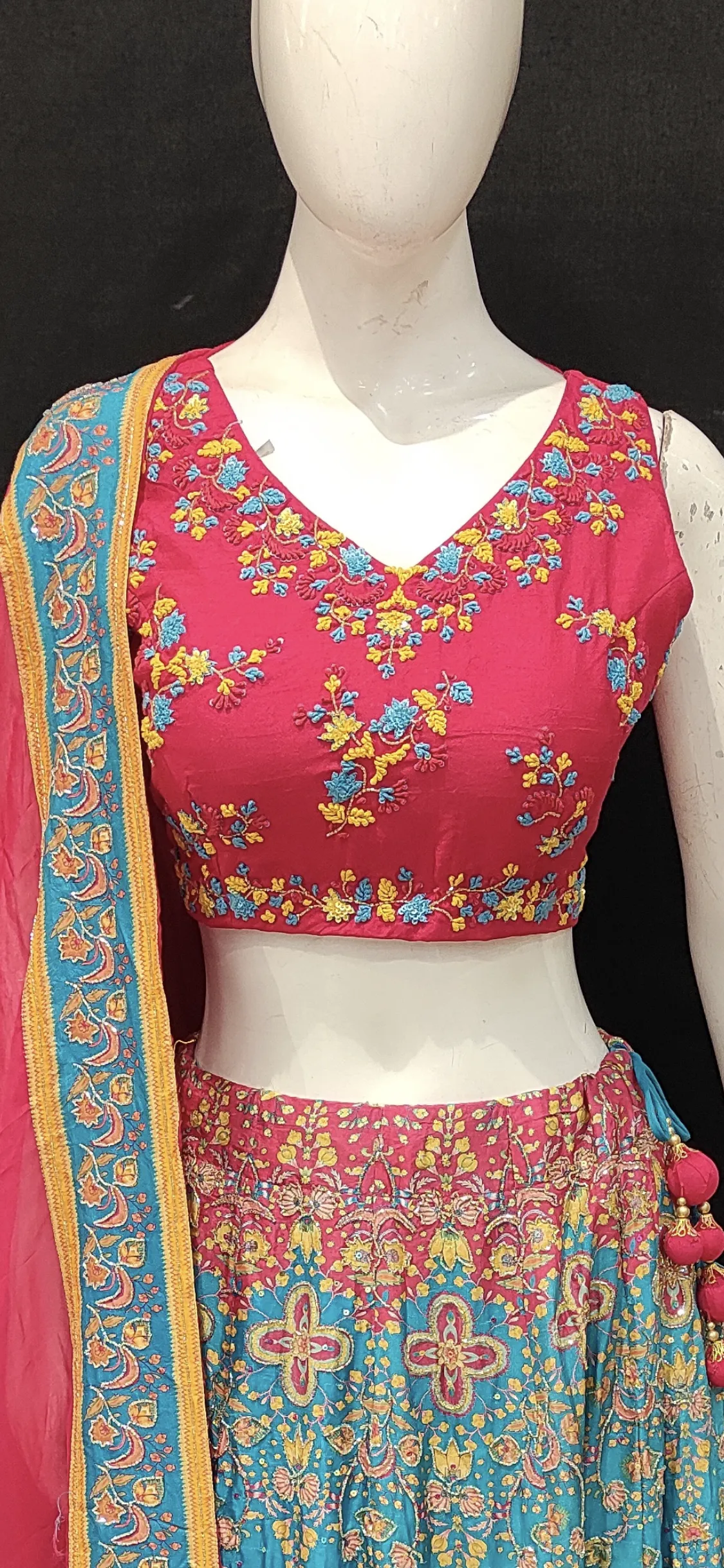 Lehenga Choli with Hand Embroidery