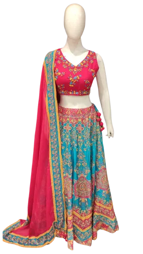 Lehenga Choli with Hand Embroidery