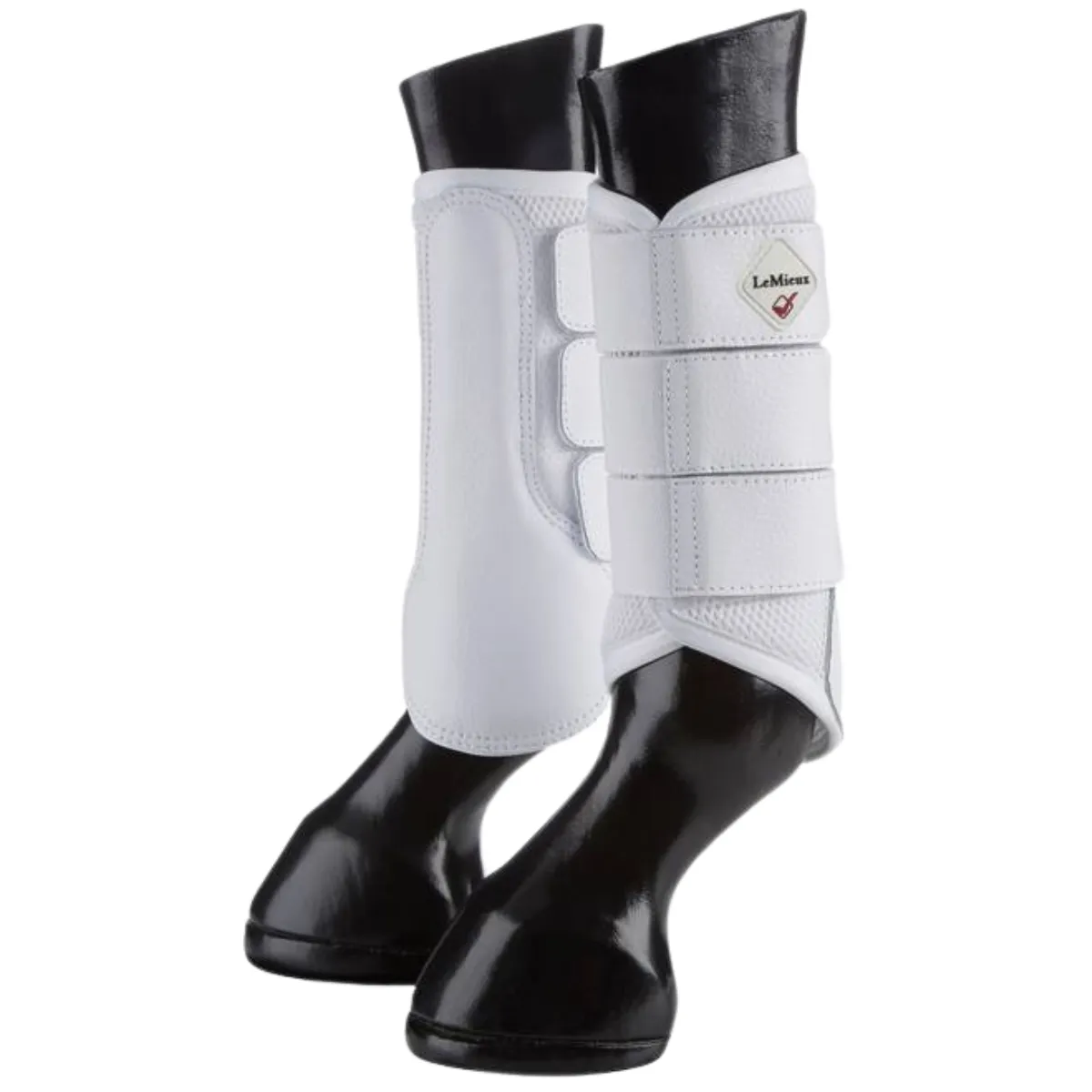 LeMieux Mesh Brushing Boots in White - Medium