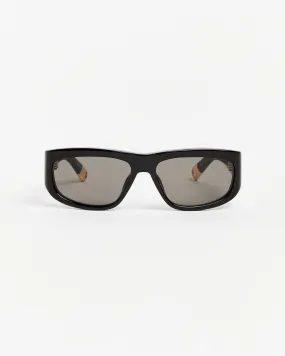 Les Lunettes Pilota Sunglasses in Black