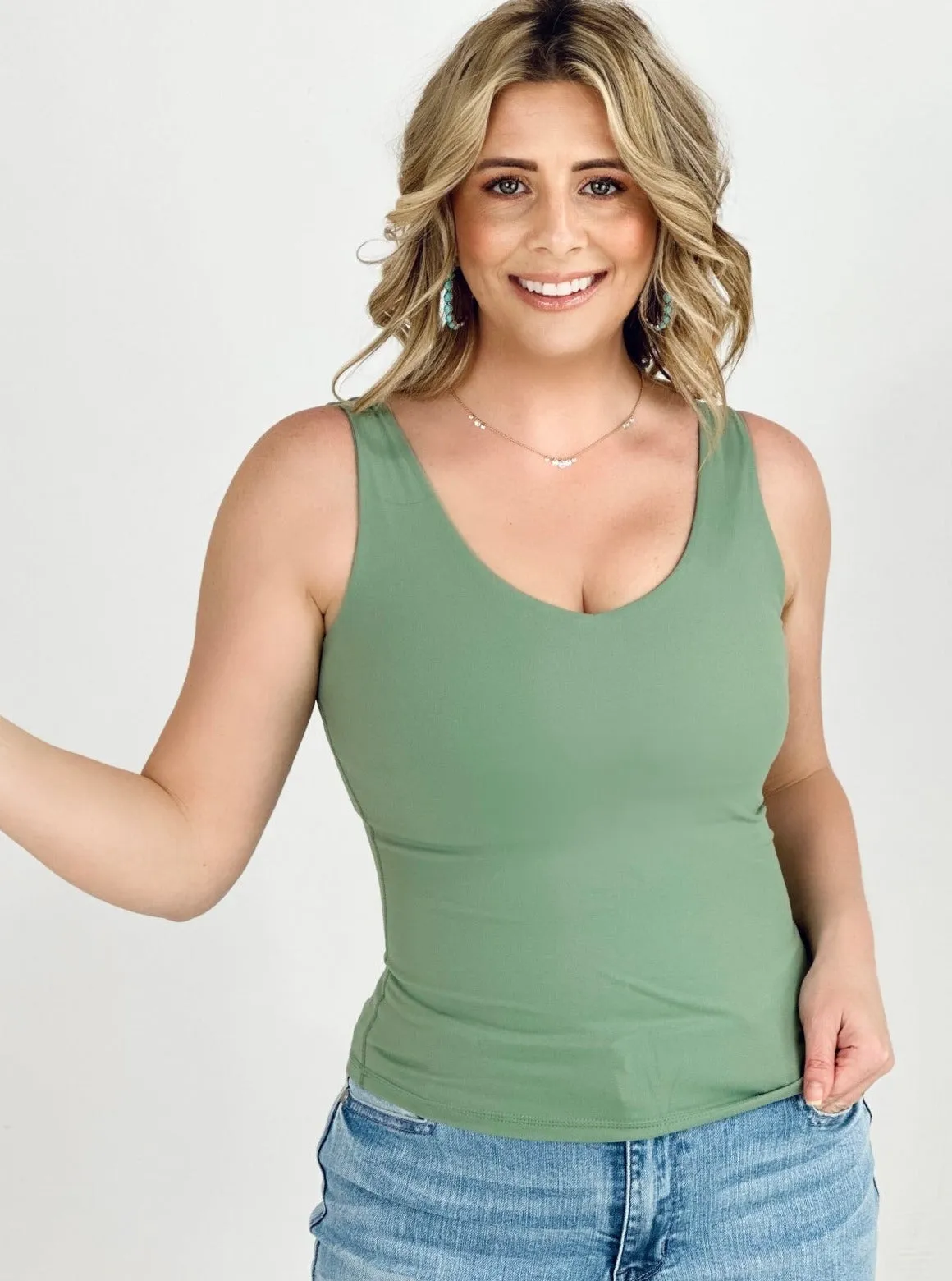 Long Length Lift Tank 2.0 with Built in Shelf Bra (Online Exclusive)