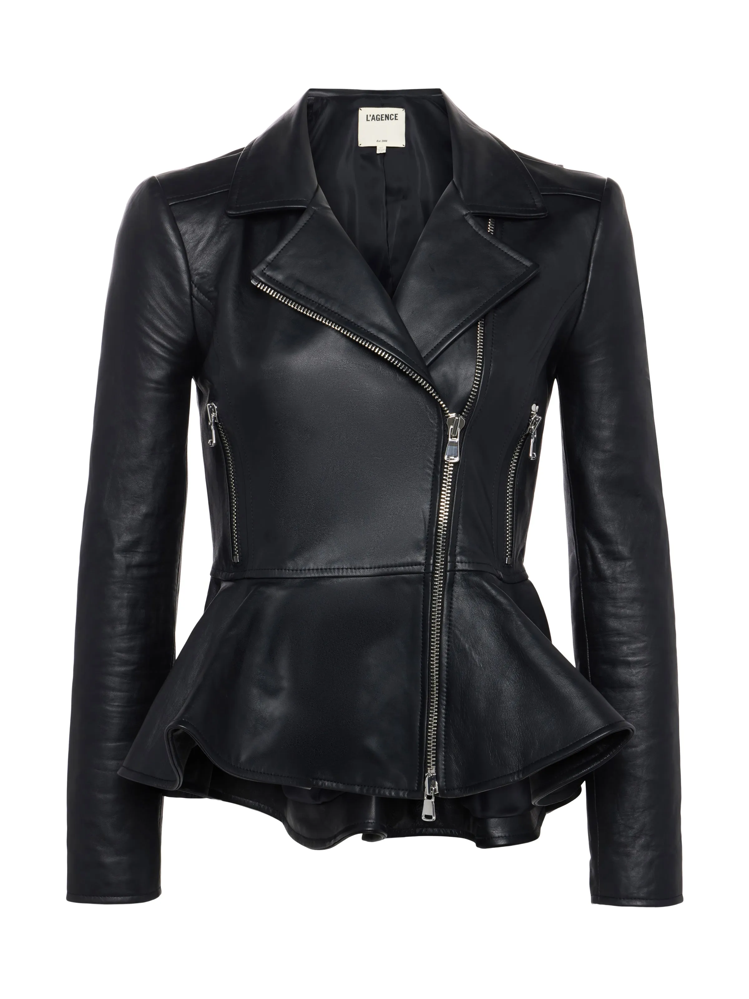 Lyric Leather Peplum Jacket