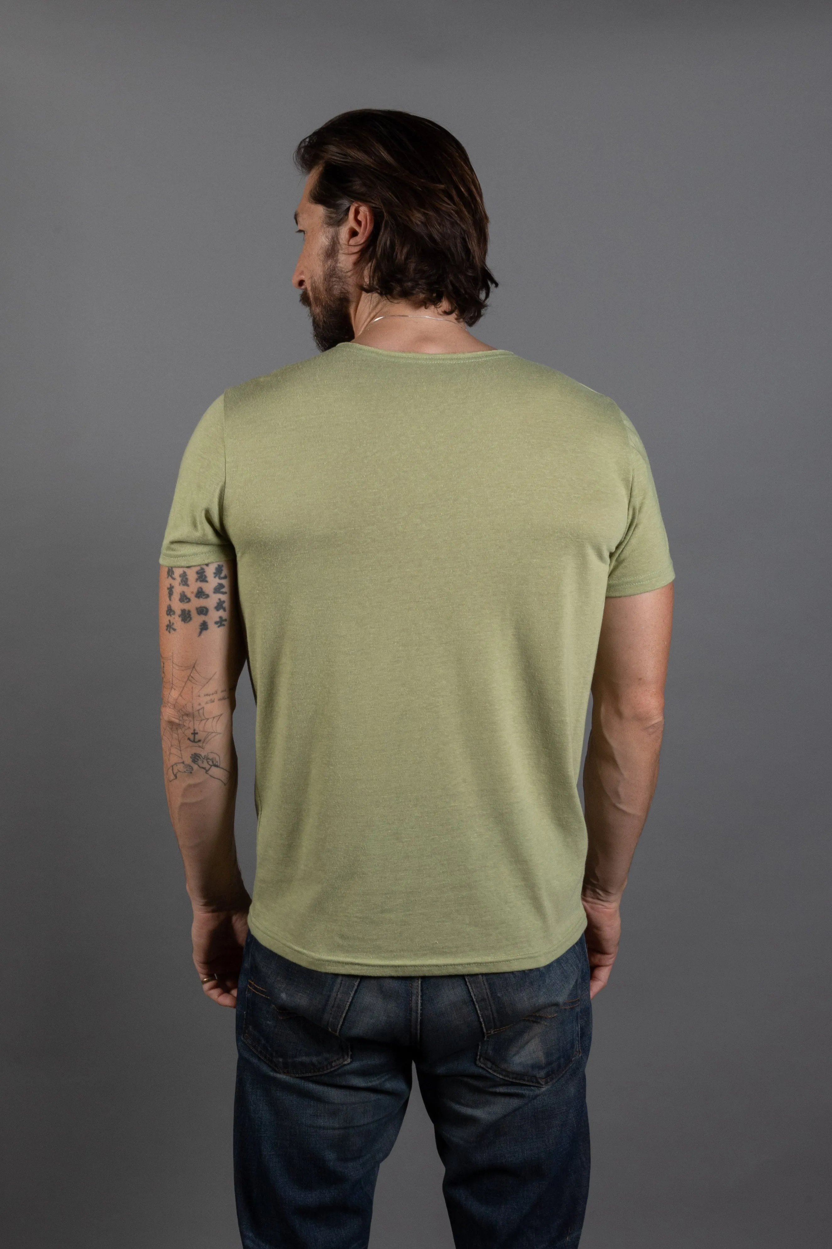 Men's Jersey Crew Neck Pocket Sailor Tee