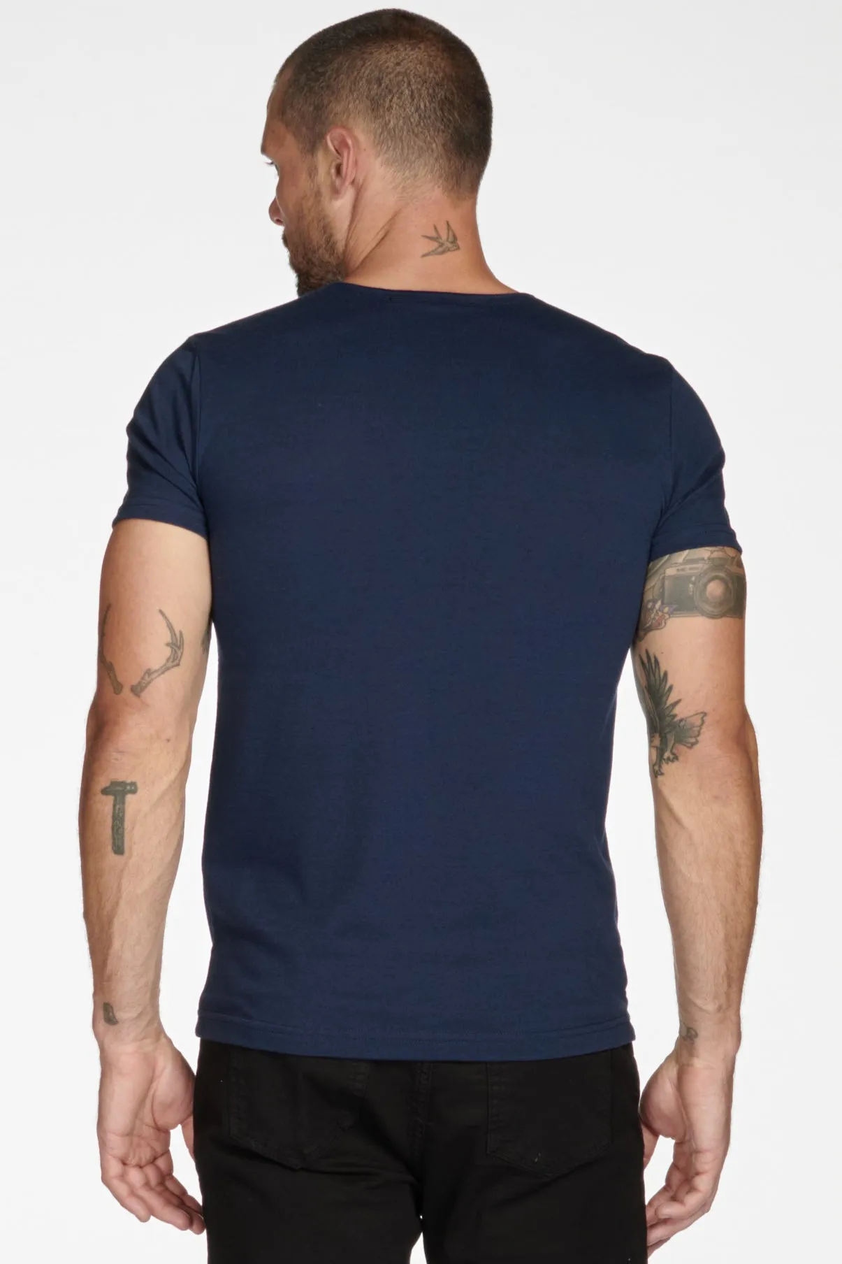 Men's Jersey Crew Neck Pocket Sailor Tee